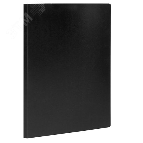 Изображение товара Папка с боковым металлическим прижимом STAFF, черная, до 100 листов, 0,5 мм, 229233 (шт)