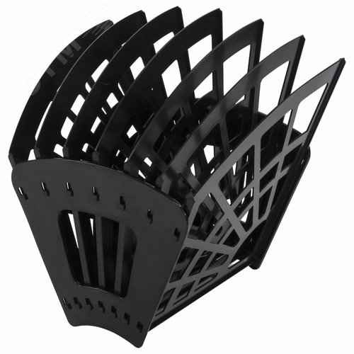 Изображение товара Лоток для бумаг веерный STAFF 7-ми секционный, 6 отделений, сетчатый, черный, 237023 (шт)