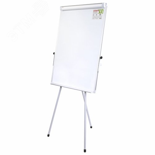 Изображение товара Доска-флипчарт магнитно-маркерная 70х100см, тренога, регулируемая высота, STAFF, 238002 (шт)
