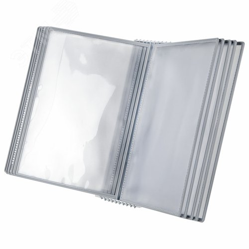 Изображение товара Демосистема настольная/настенная на 10 панелей, с 10 серыми панелями А4, STAFF Profit, 238217 (шт)