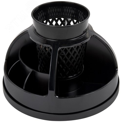 Изображение товара Подставка-органайзер STAFF Attraction, 9 отделений, вращающаяся, черная, 238319 (шт)