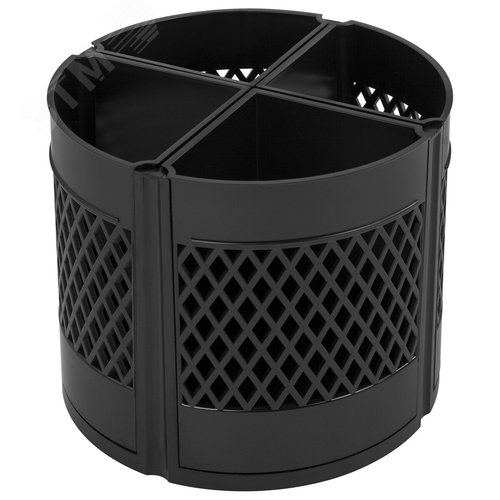 Изображение товара Подставка-органайзер STAFF Octet, 4-8 отделений (трансформер), вращающаяся, черная, 238321 (шт)