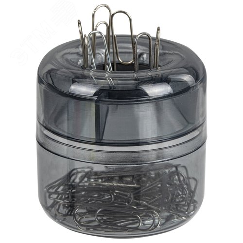 Изображение товара Скрепочница магнитная STAFF Basic прозрачный корпус, 270556 (шт)