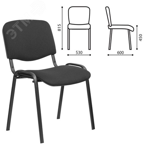 Изображение товара Стул Iso Lite CF-008, ткань черная (С-11) (шт)