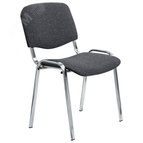 Изображение товара Стул STAFF Iso Lite CF-008, хром, ткань серая (С-71), 532566 (шт)