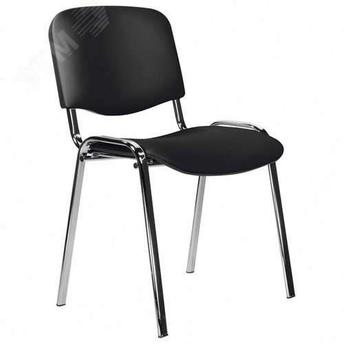 Изображение товара Стул STAFF Iso Lite CF-008, хром, кожзам черный (Z-11), 532567 (шт)