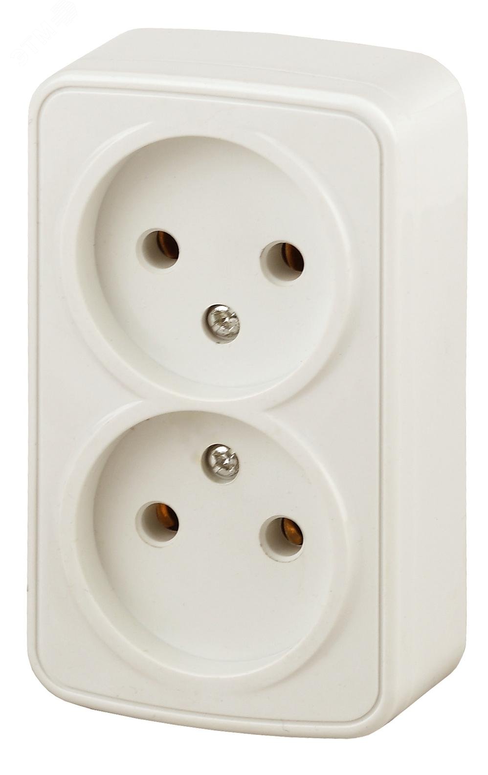 Изображение товара Розетка открытой установки Intro Polo слоновая кость 16А 250В IP20 винтовые зажимы