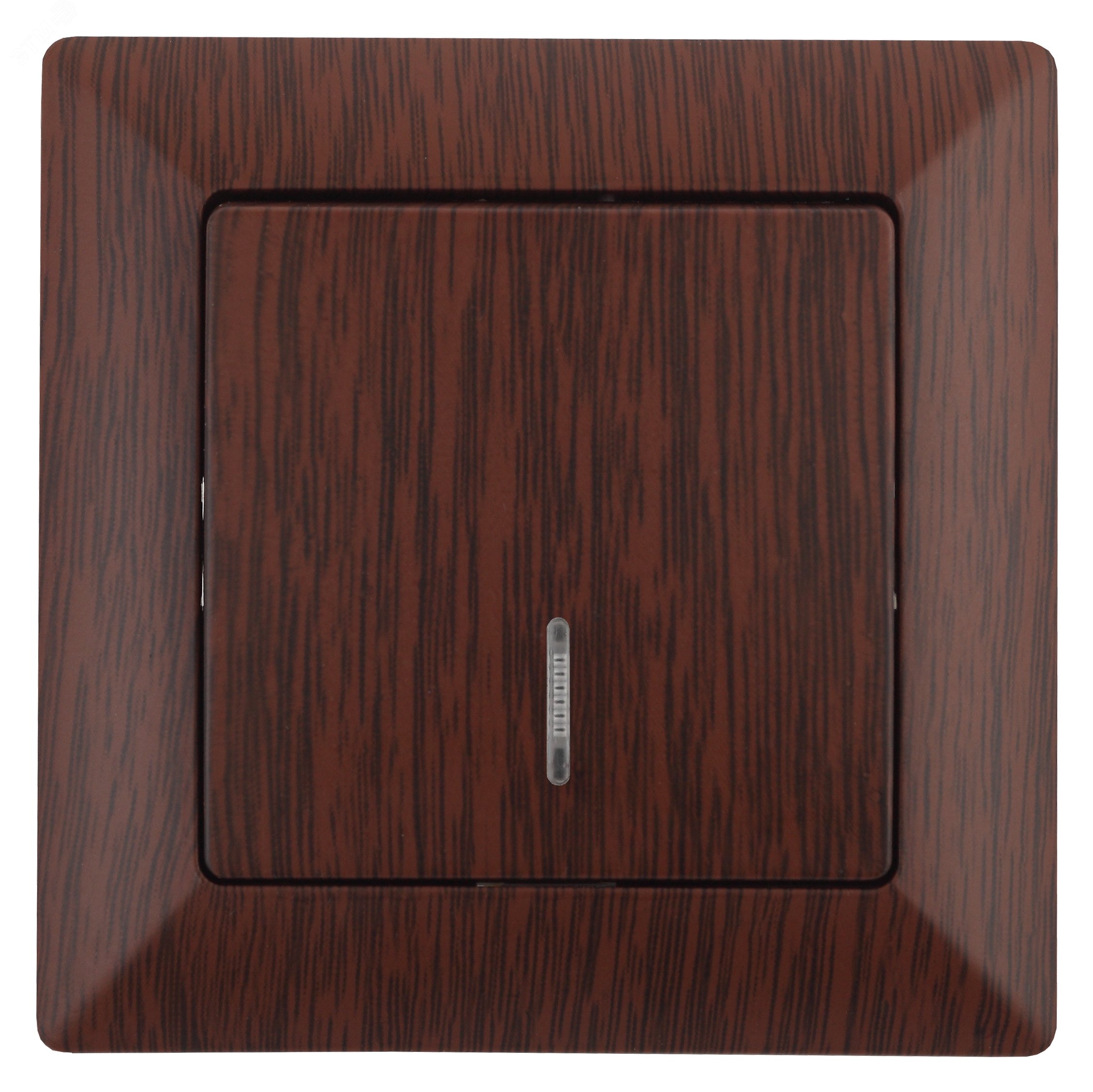 Изображение товара Выключатель одноклавишный скрытого монтажа с подсветкой венге Intro Solo 4-102-10 10А 250В