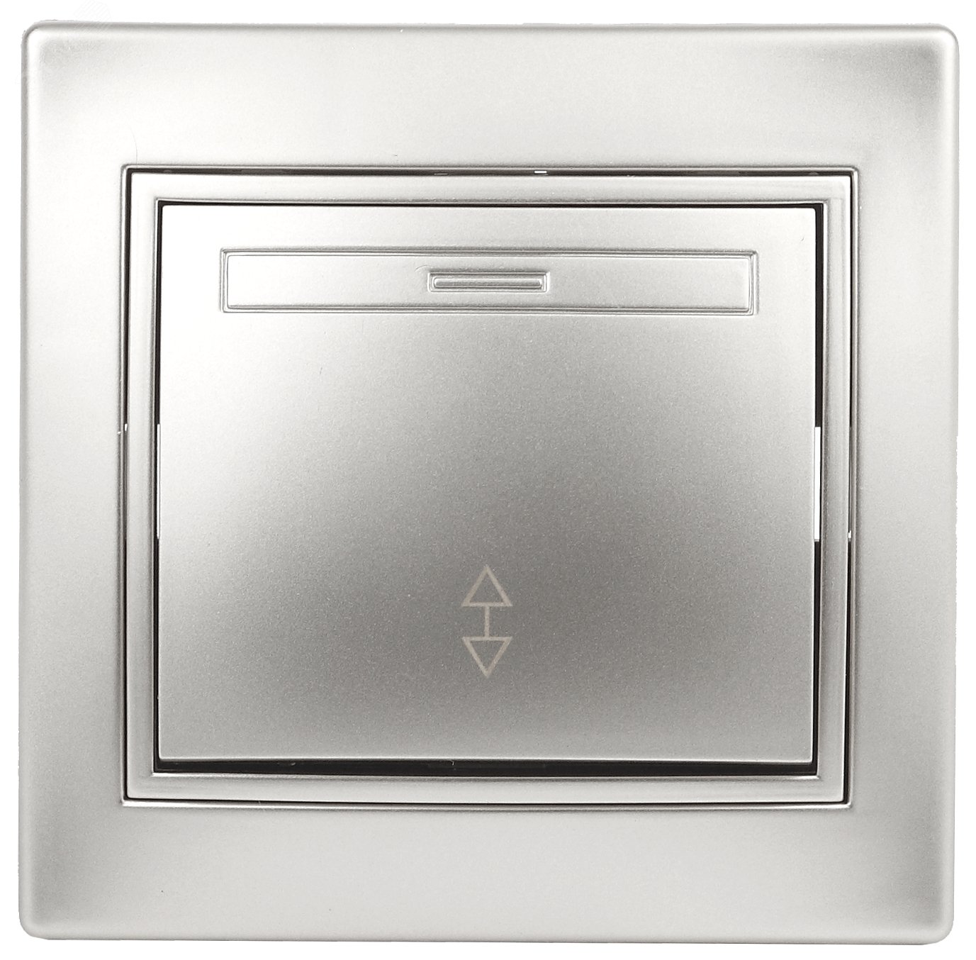 Изображение товара Переключатель Intro Plano 1-103-03 одноклавишный 10А 250В IP20 алюминий