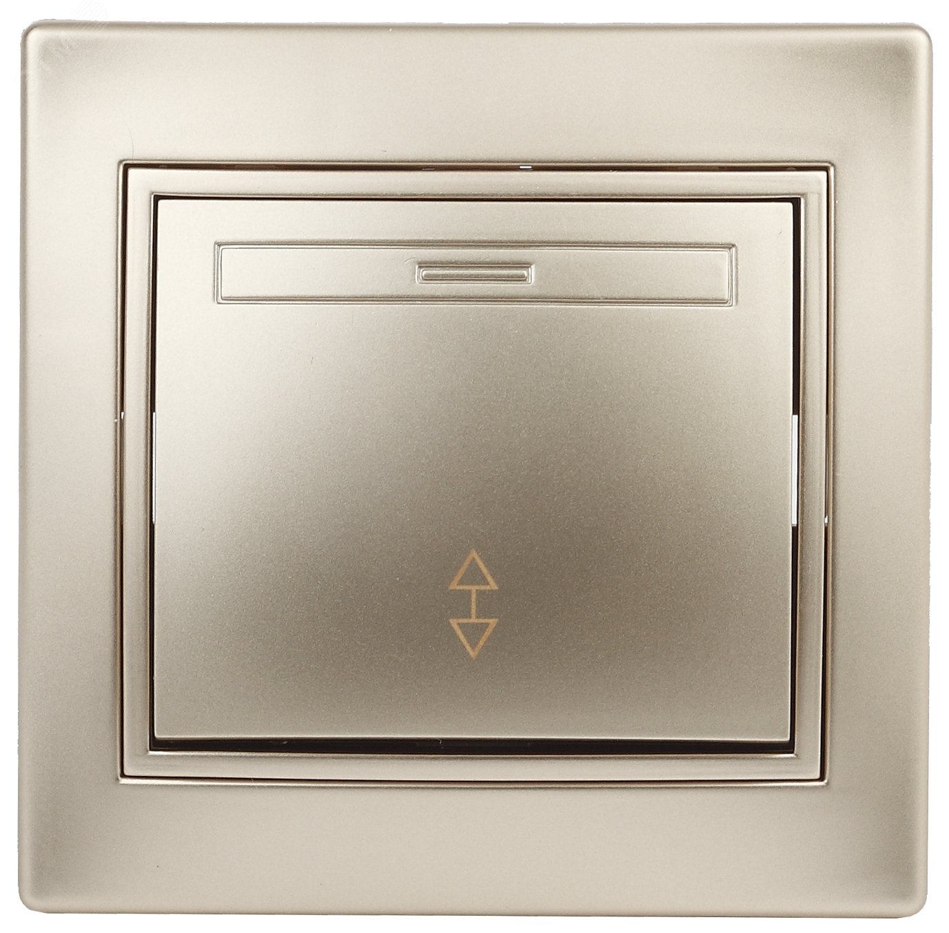 Изображение товара Переключатель Intro Plano 1-103-04 одноклавишный 10А-250В, IP20, СУ, шампань (шт)