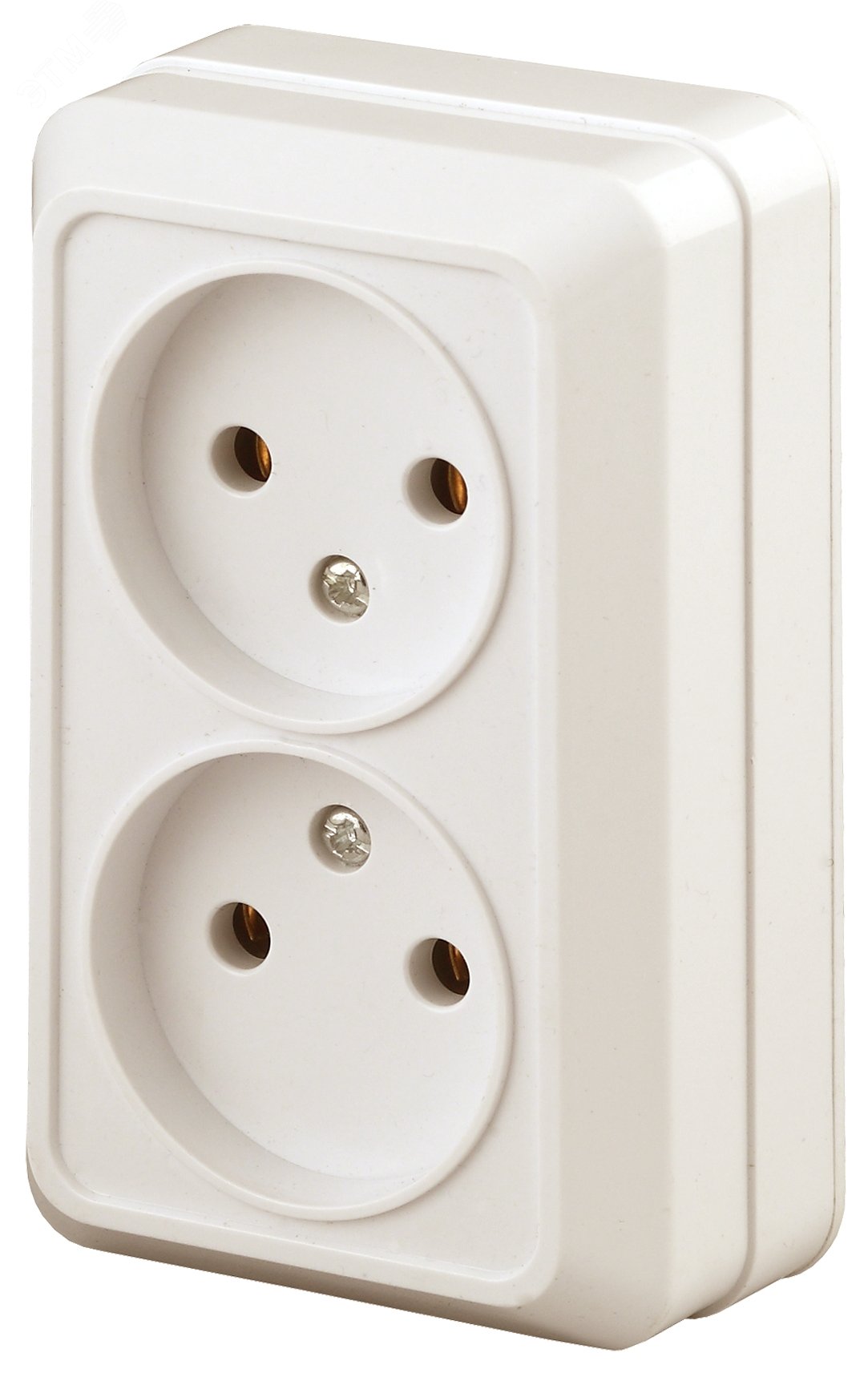 Изображение товара Розетка однофазная наружная Intro Quadro 2-203-02 16А 250В IP20 кремовая