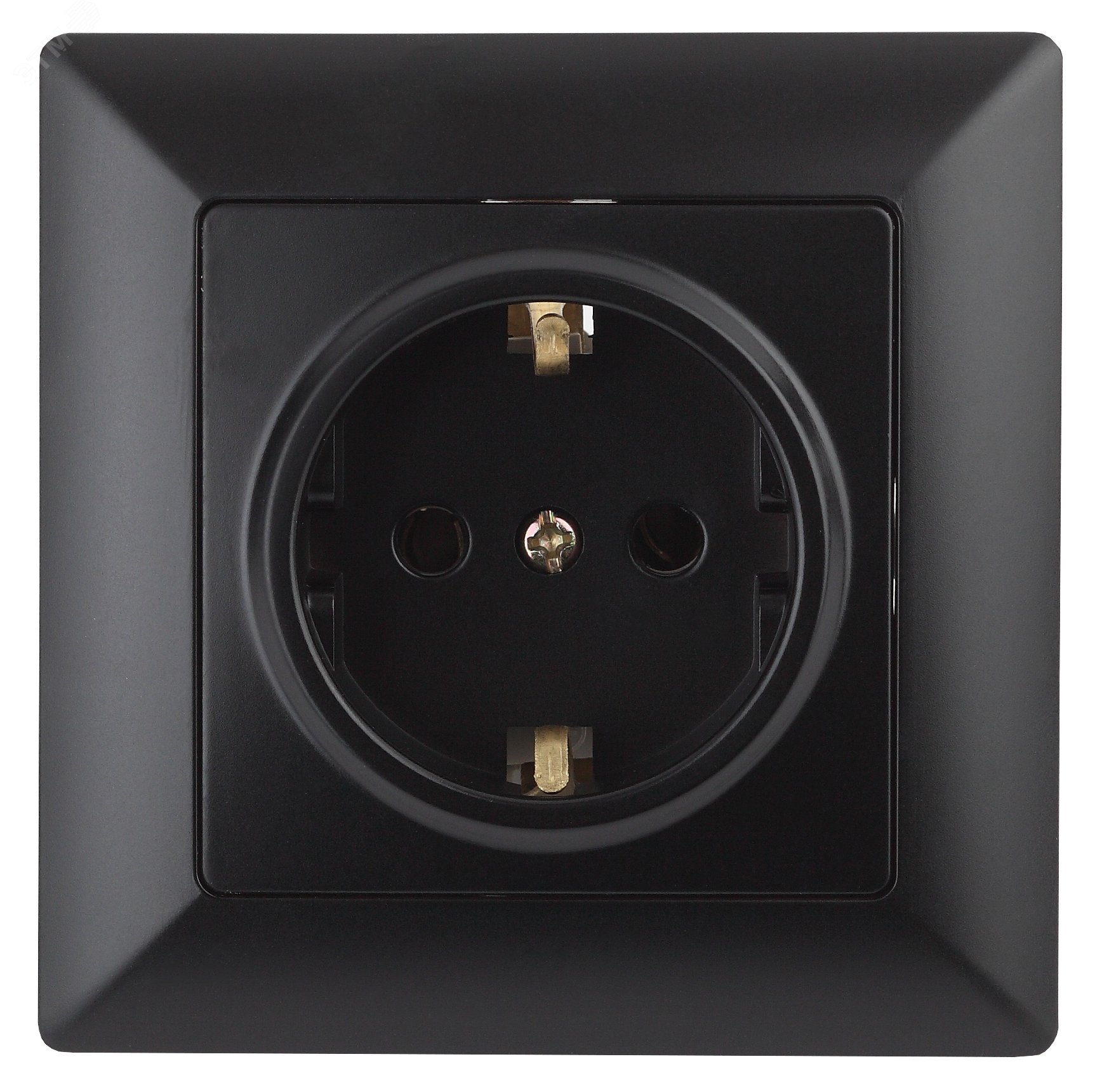 Изображение товара Розетка силовая скрытого монтажа Intro Solo 4-202-05 антрацит 16А 250В IP20