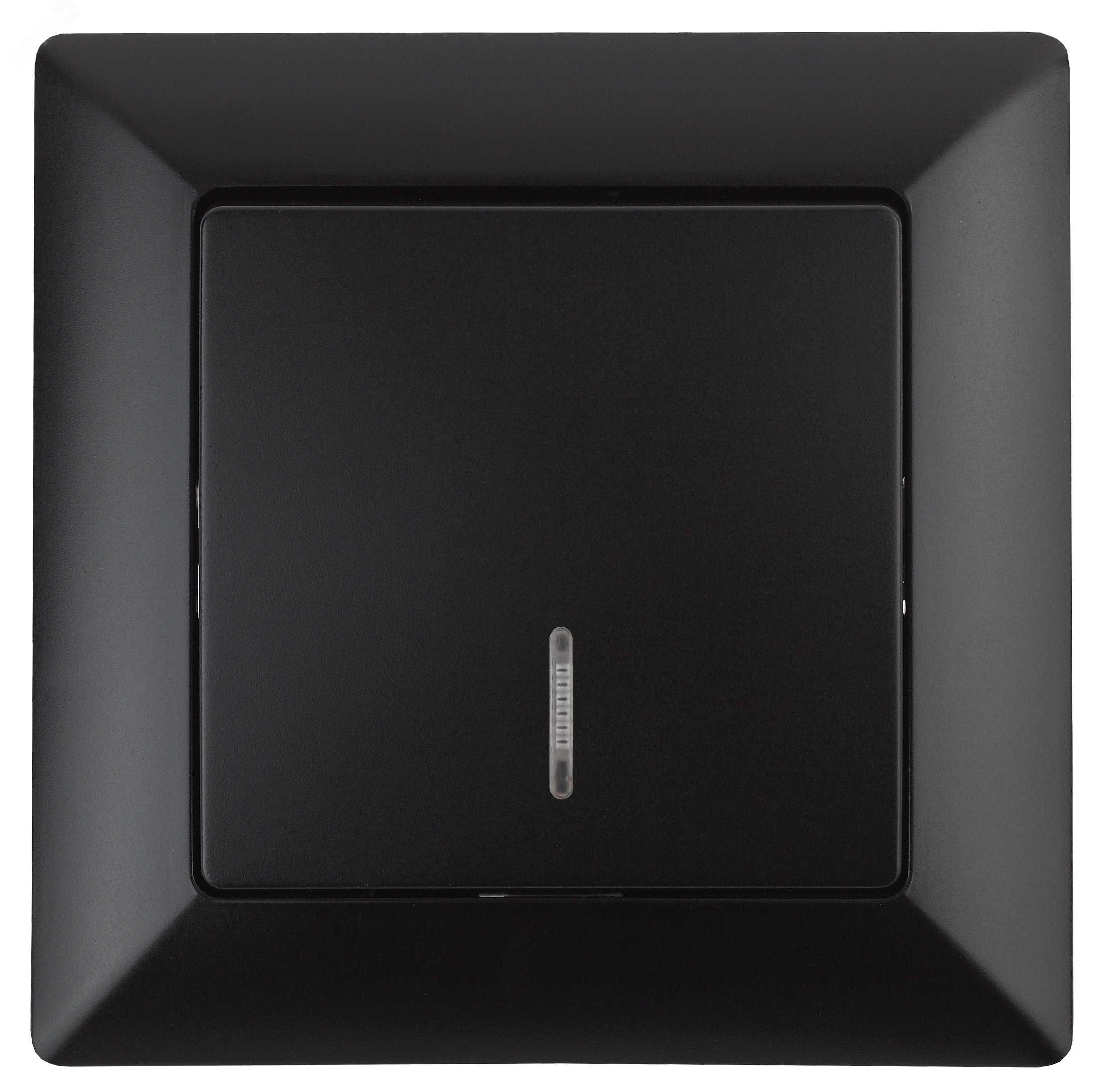 Изображение товара Выключатель одноклавишный с подсветкой IP20 антрацит 10А Intro Solo 4-102-05