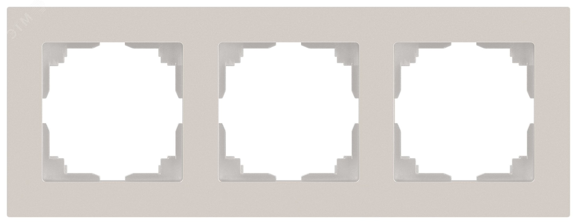 Изображение товара Рамка для розеток и выключателей 3-постовая серия Intro Accent перламутр