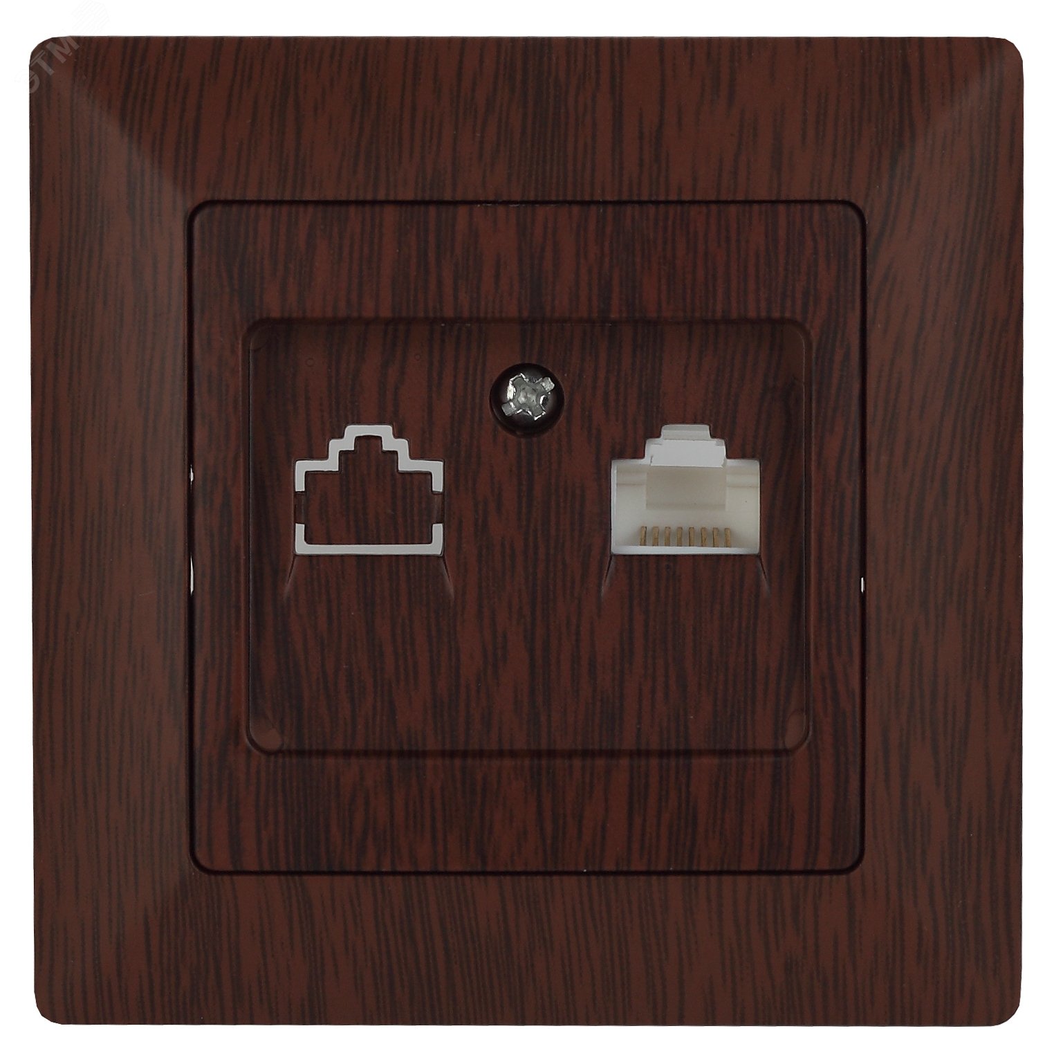 Изображение товара Розетка информационная RJ45, СУ, Solo, венге, 4-303-10 (шт)