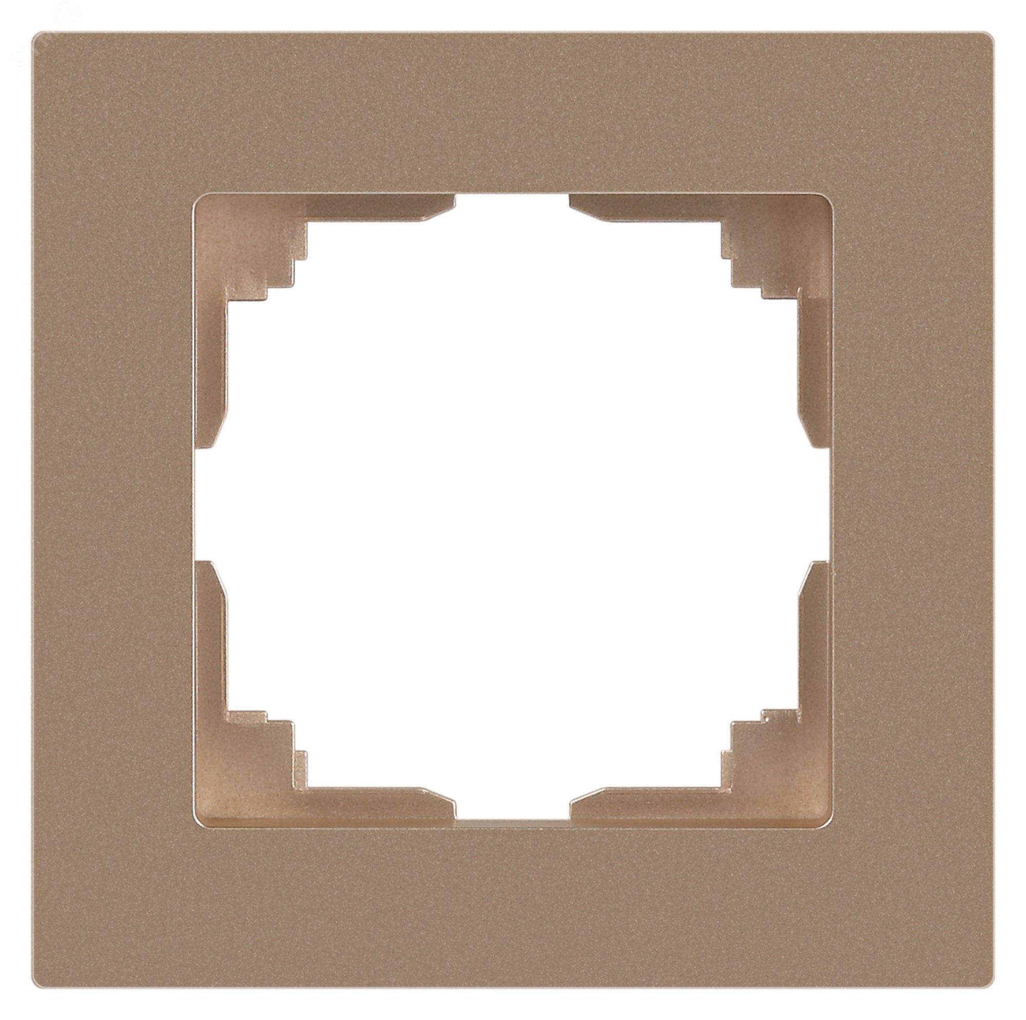 Изображение товара Рамка для розеток и выключателей 1 пост шампань серия Intro Accent