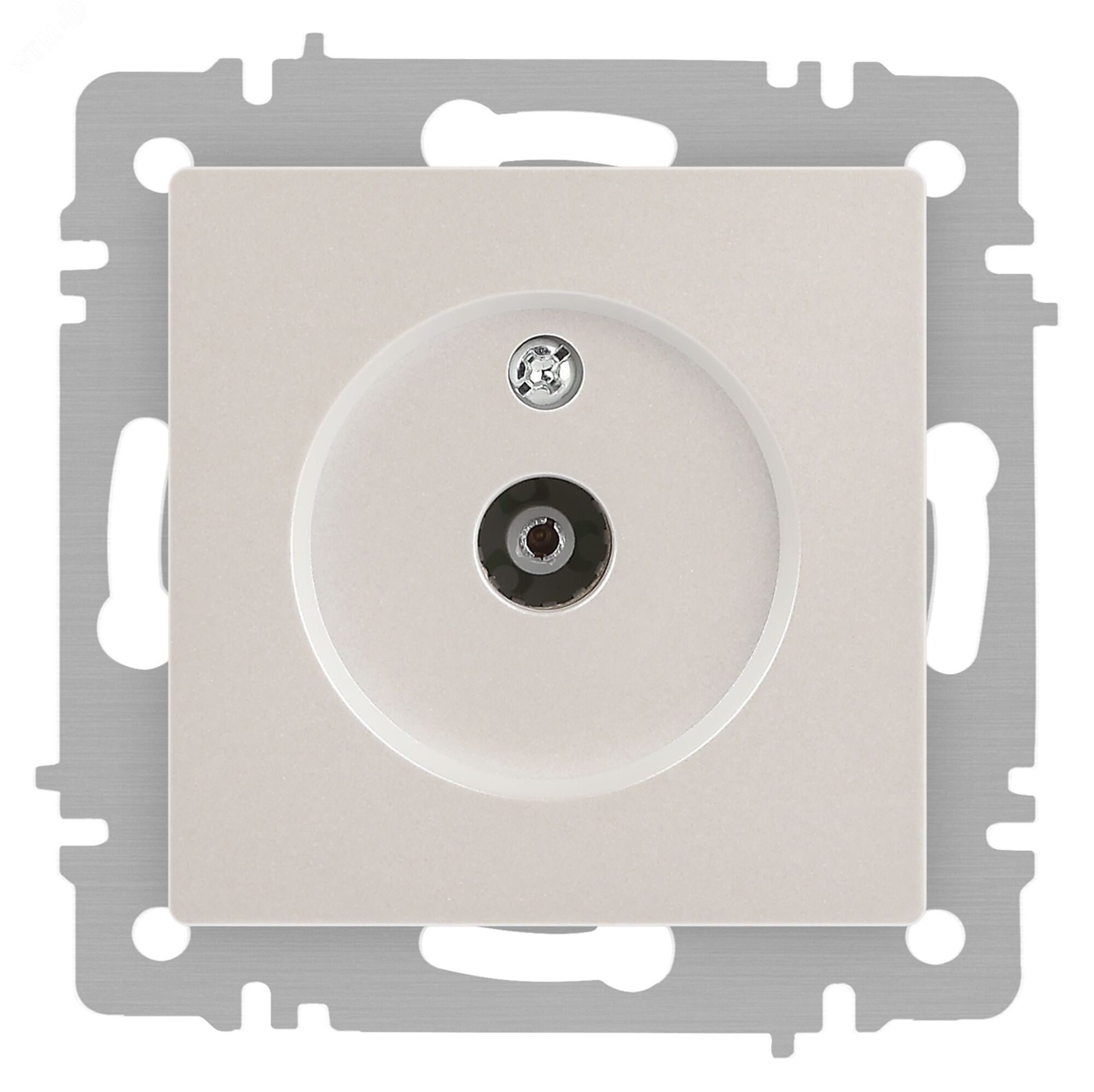 Изображение товара Розетка телевизионная Intro Accent 6-301-06 IP20 перламутр одна с монтажом скрытым