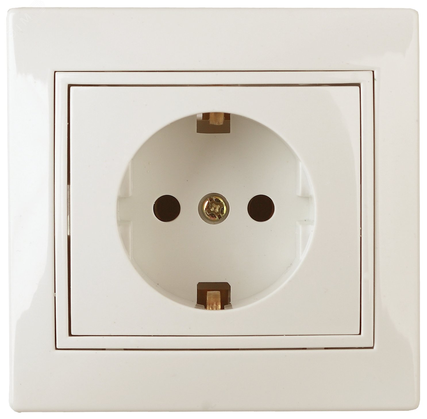 Изображение товара Розетка однофазная скрытого монтажа Intro Plano 16А IP20 слоновая кость