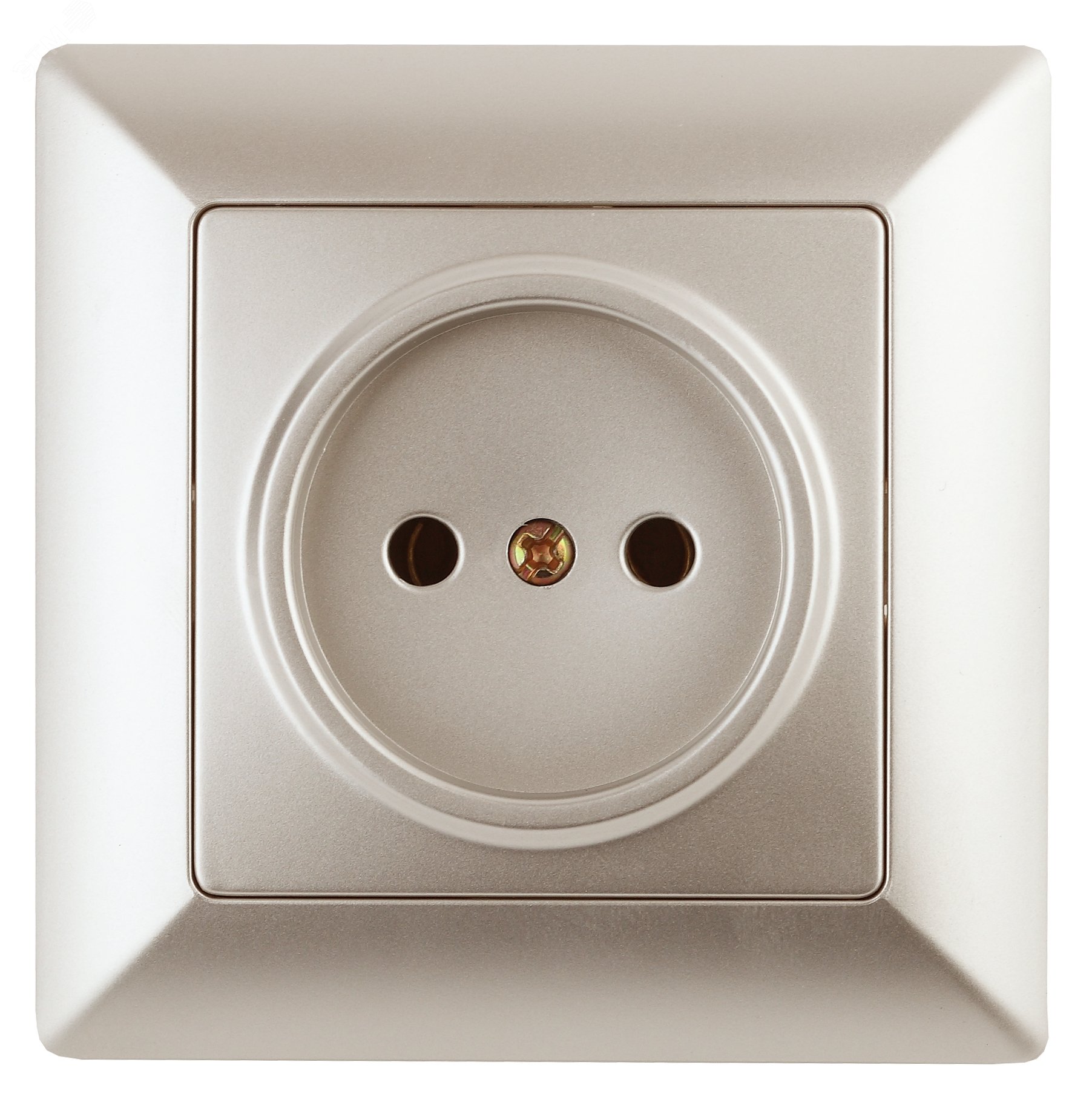 Изображение товара Розетка однофазная скрытого монтажа серия Intro Solo шампань 16А 250В IP20