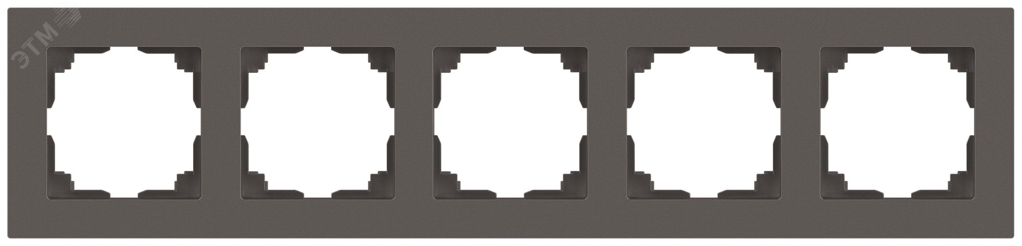 Изображение товара Рамка для розеток и выключателей Intro Accent 5 постов титан