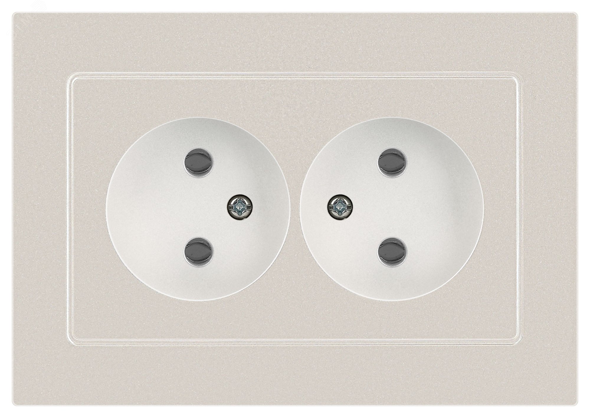 Изображение товара Розетка однофазная скрытого монтажа, в рамку без шторок перламутр 16А 250В IP20 винтовые зажимы 6-204-06 Intro Accent (шт)