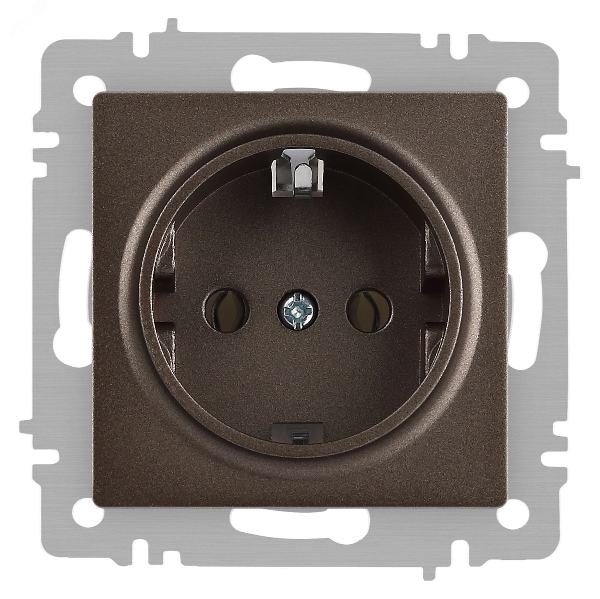 Изображение товара Розетка скрытого монтажа Intro Accent бронза 16А 250В IP20 винтовые зажимы