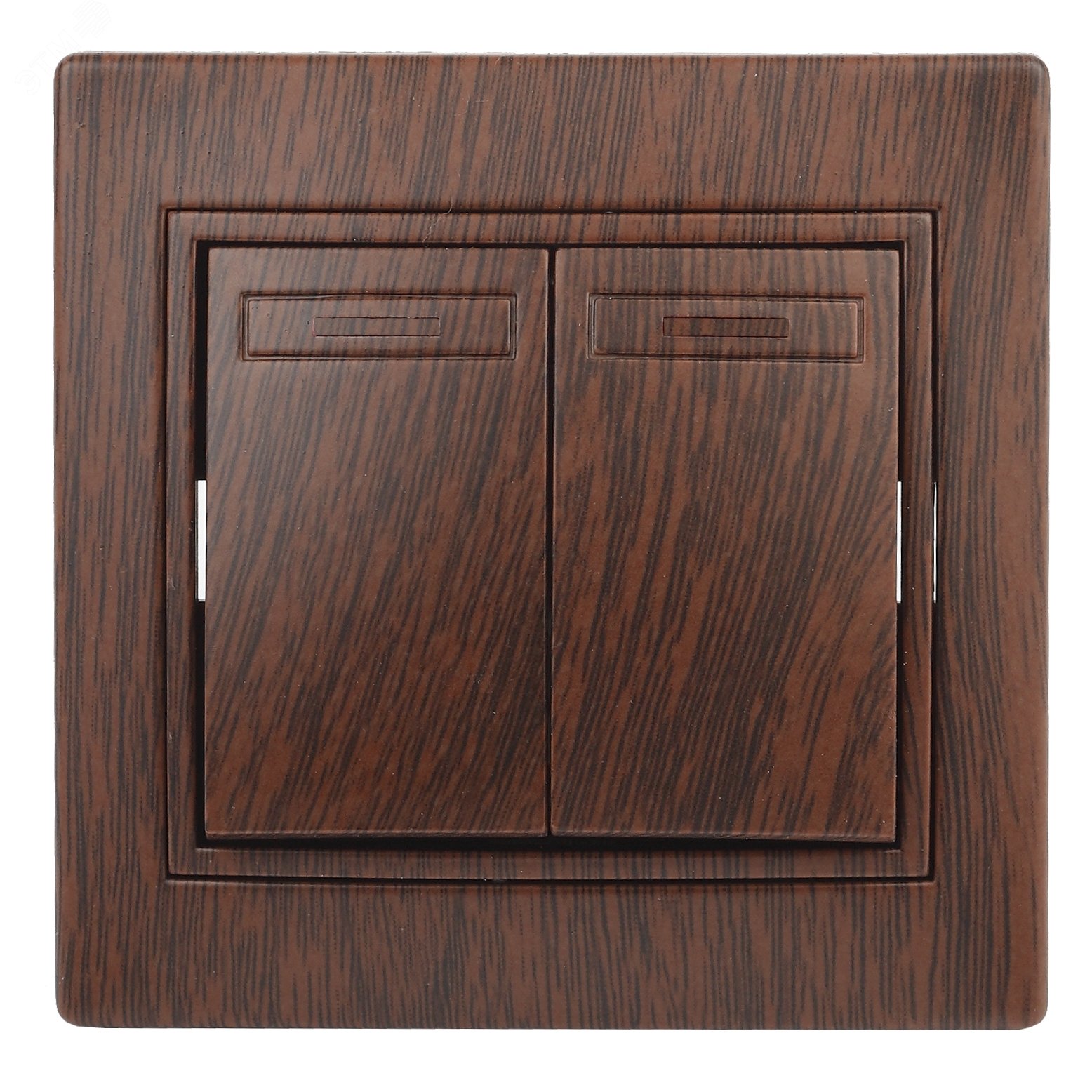 Изображение товара Двухклавишный скрытый выключатель Intro Plano венге 250В 10А