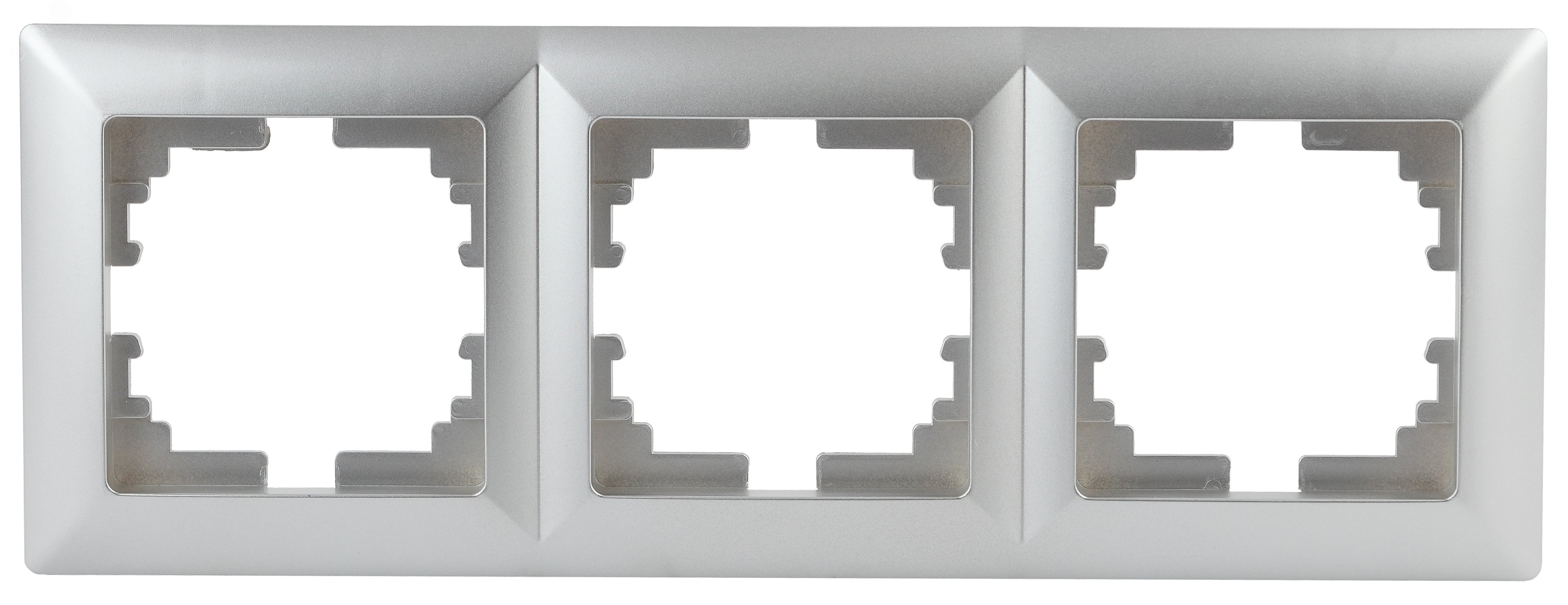 Изображение товара Рамка для розеток и выключателей Intro Solo 4-503-03 на 3 поста из алюминия