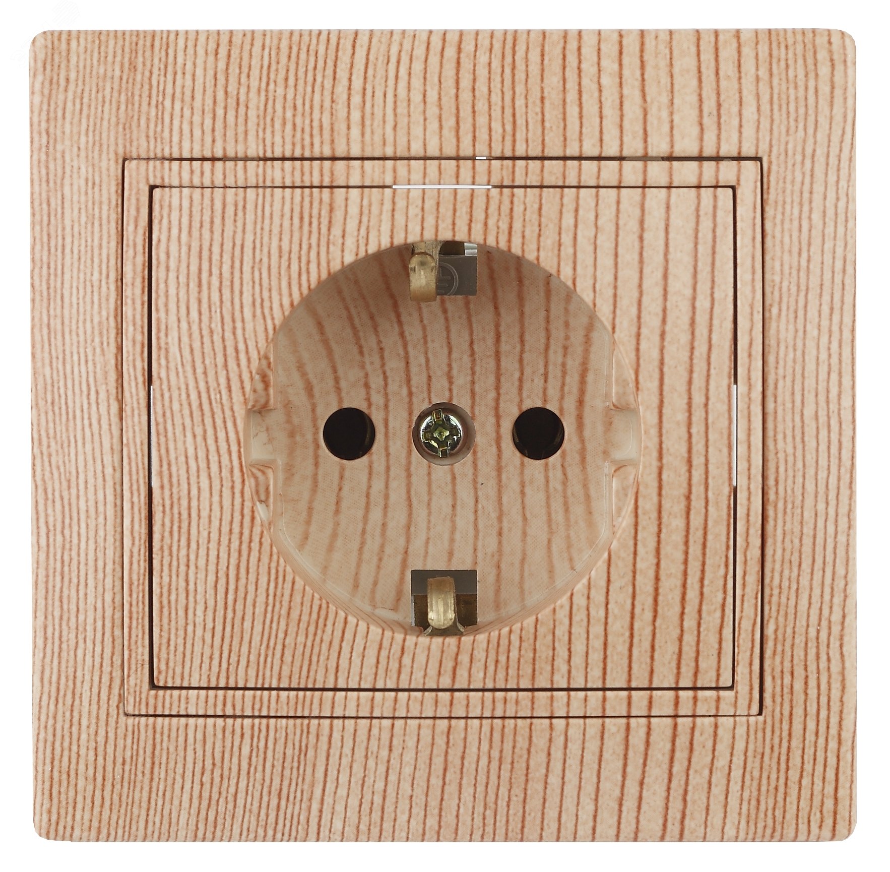 Изображение товара Розетка скрытого монтажа Intro Plano 16А IP20 с заземлением цвет сосна