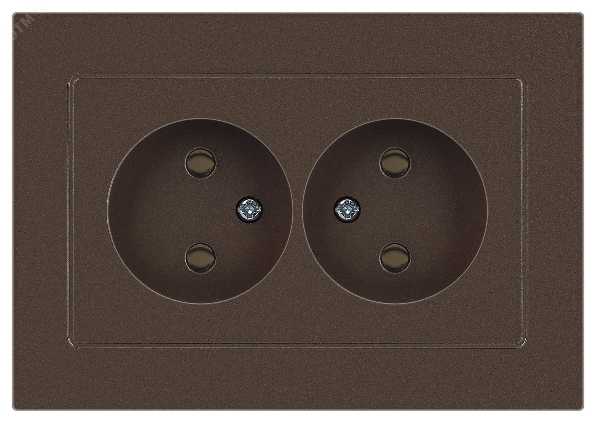 Изображение товара Розетка одноместная скрытого монтажа бронза 16А 250В IP20 Intro Accent