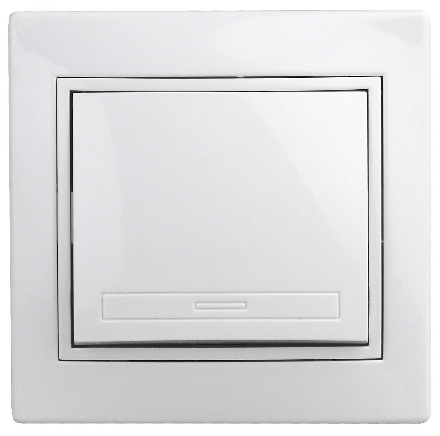 Изображение товара Выключатель одноклавишный Intro Plano 1-101-01 белый 10А 250В