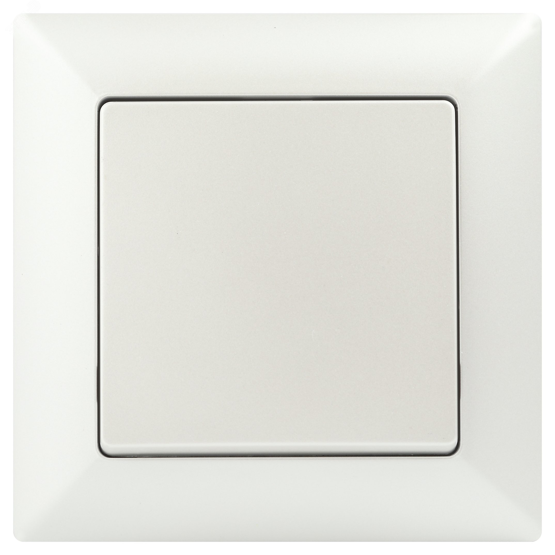 Изображение товара Выключатель одноклавишный скрытый монтаж перламутр Intro Solo 4-101-06 10А 250В