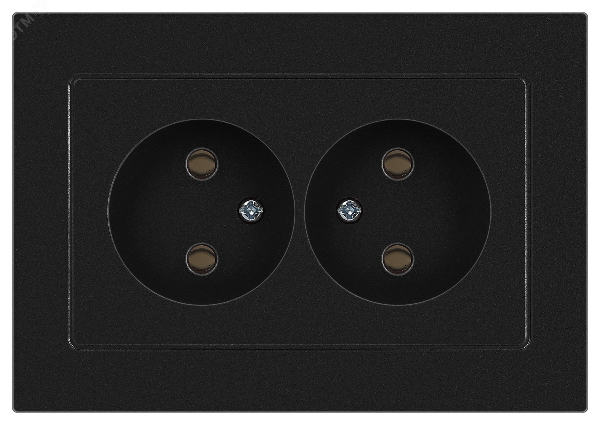 Изображение товара Розетка однофазная скрытого монтажа, в рамку без шторок антрацит 16А 250В IP20 винтовые зажимы 6-204-05 Intro Accent (шт)