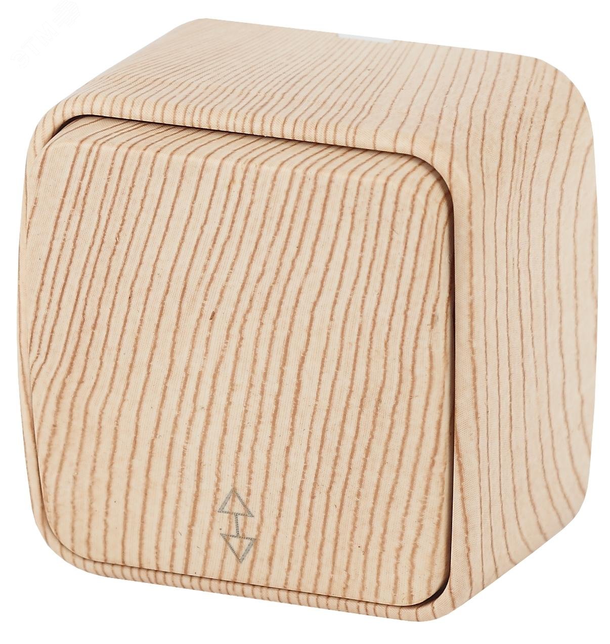 Изображение товара Переключатель 10A-250В серия Intro Polo сосна IP20 с винтовым креплением