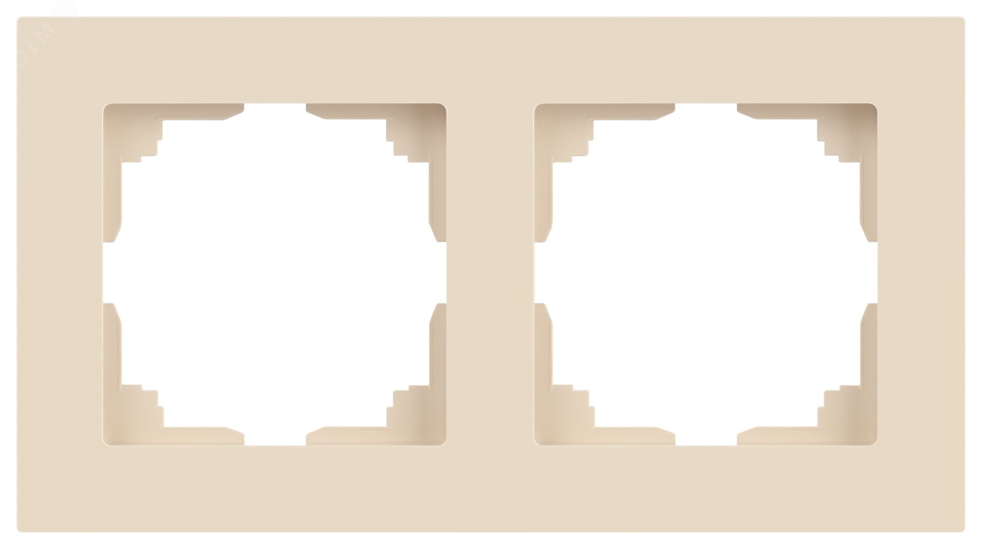 Изображение товара Рамка для розеток и выключателей Intro Accent 6-502-02 две поста слоновая кость