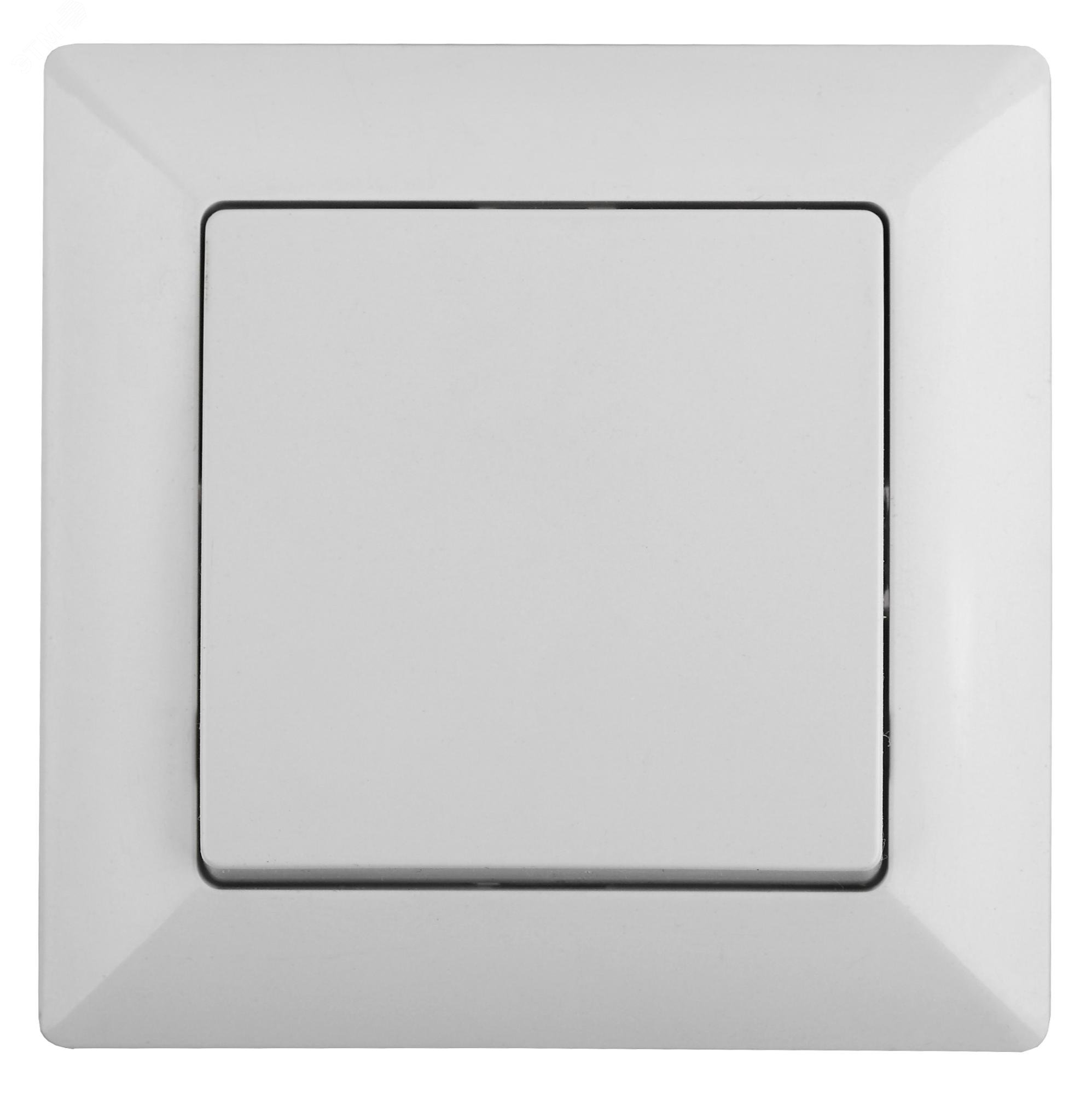 Изображение товара Переключатель Intro Solo 4-108-01 одноклавишный промежуточный, 10А-250В, IP20, СУ, белый (шт)