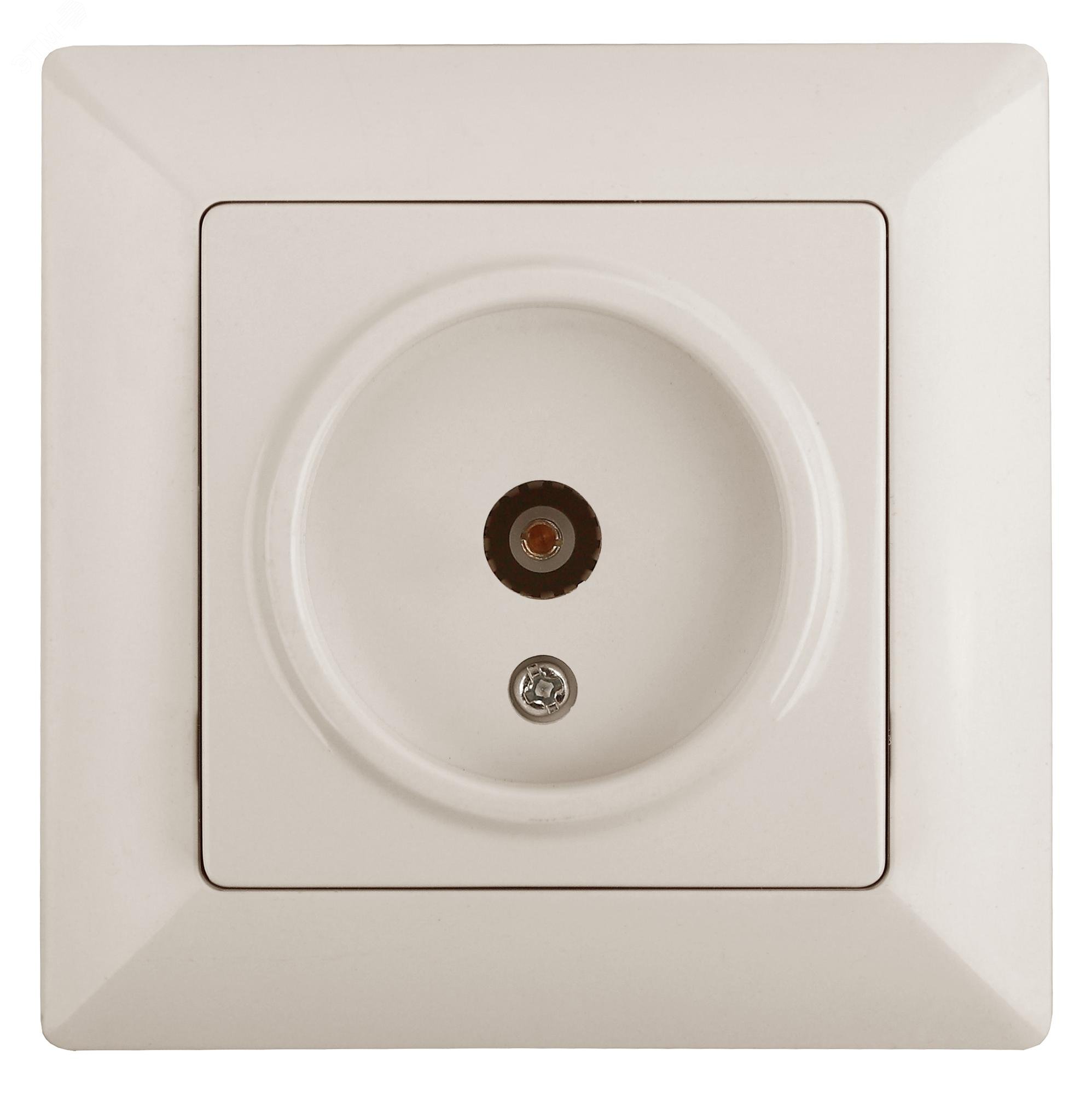 Изображение товара Розетка телевизионная Intro Solo 4-301-02 слоновая кость для скрытого монтажа