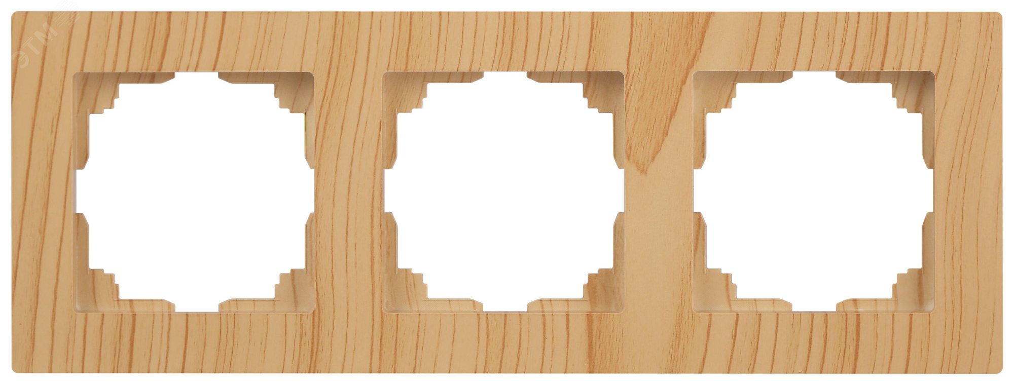 Изображение товара Рамка для розеток и выключателей Intro Accent 3 поста сосна пластиковая