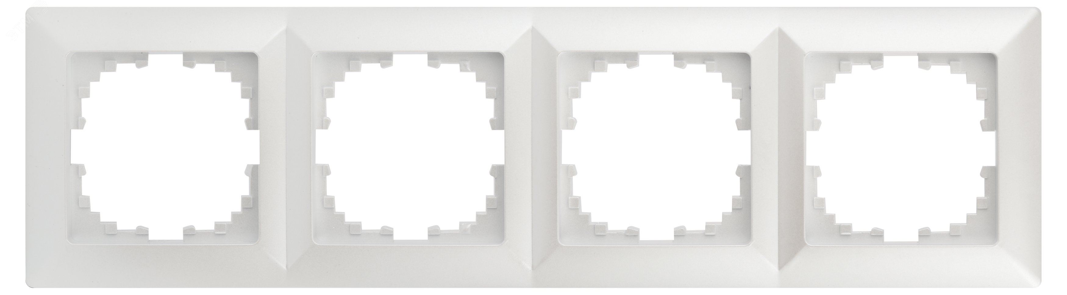 Изображение товара Рамка для розеток и выключателей 4 поста перламутр пластик Intro Solo 4-504-06 (шт)