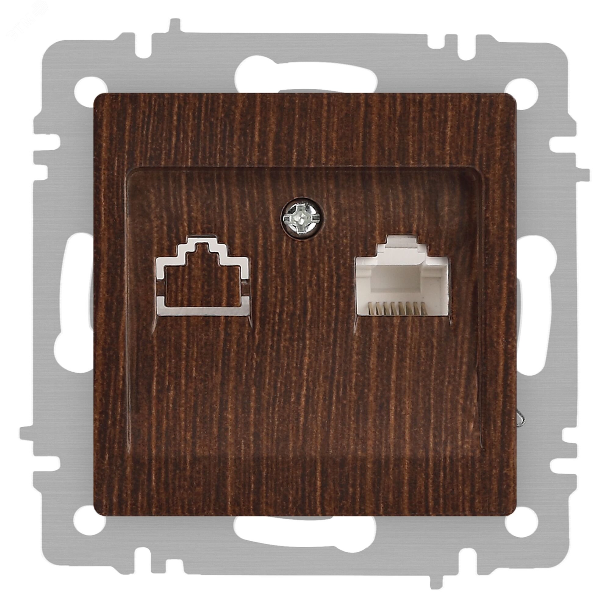 Изображение товара Розетка информационная Intro Accent 6-303-10 RJ45 IP20 венге