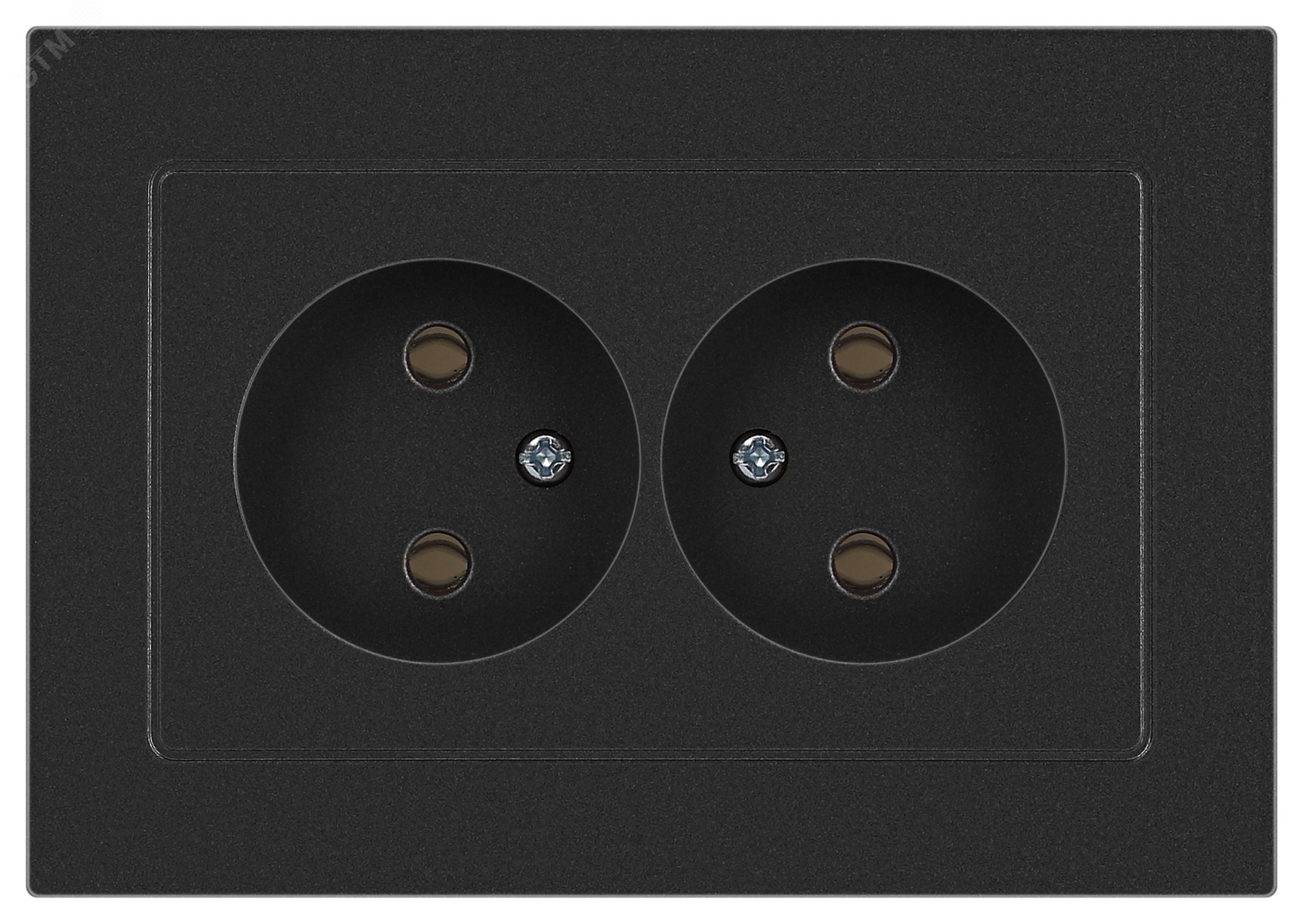 Изображение товара Розетка однофазная скрытого монтажа графит 16А 250В IP20 Intro Accent