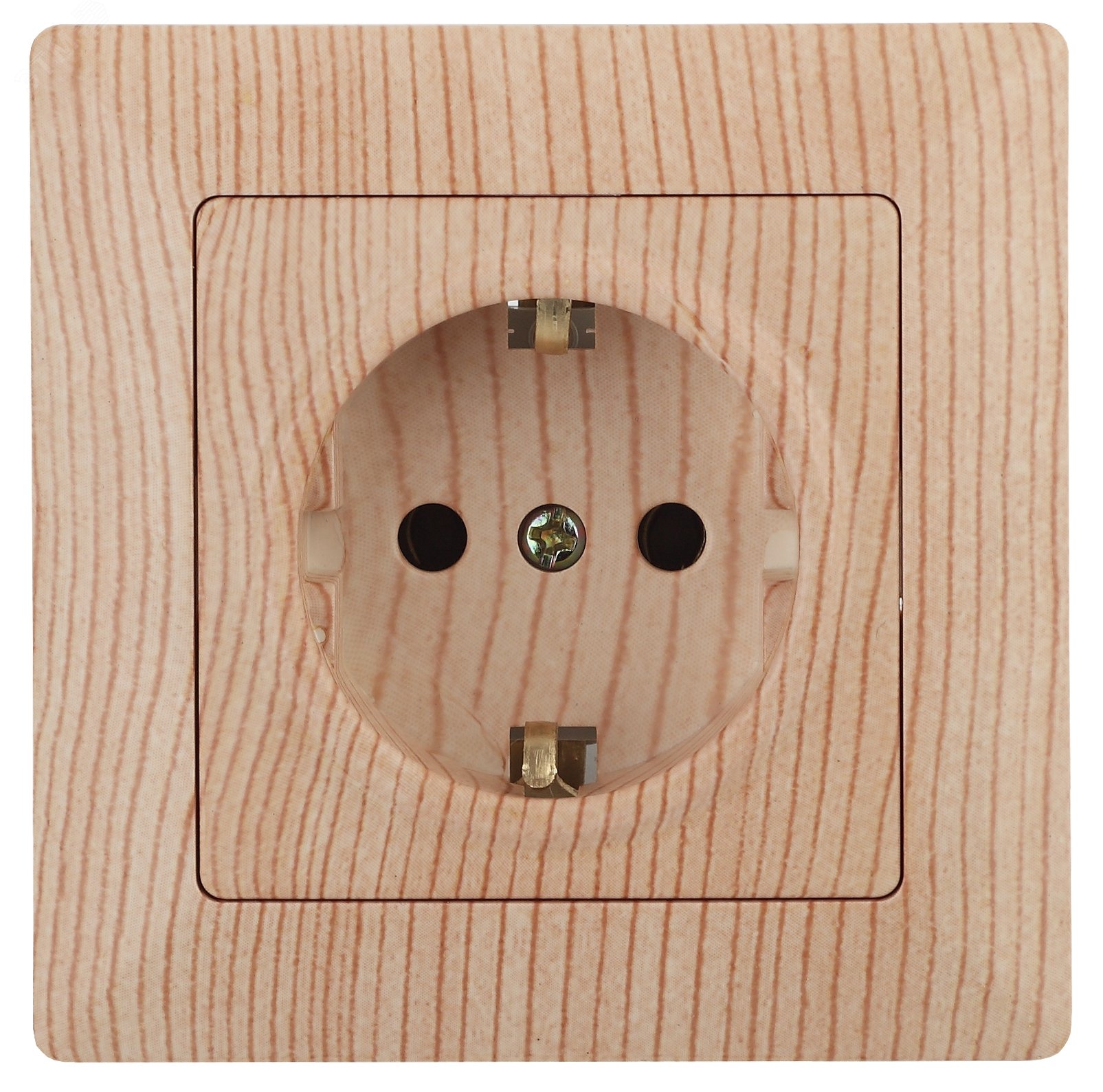 Изображение товара Розетка скрытого монтажа Intro Solo 4-202-11 с заземлением, 16А, IP20, сосна