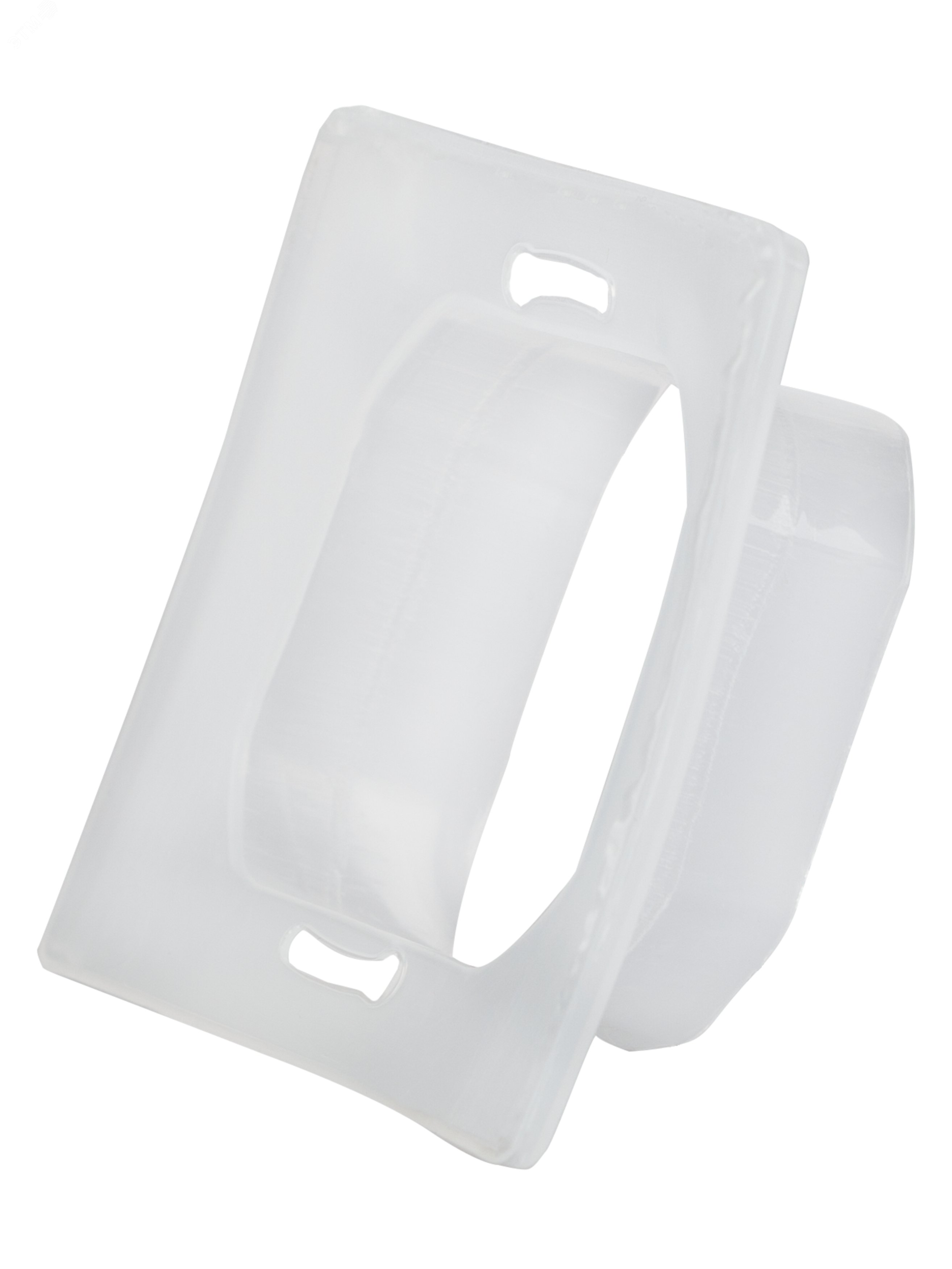 Изображение товара Рамка для розеток и выключателей 1 пост прозрачная пластик Intro Plano 1-601-99