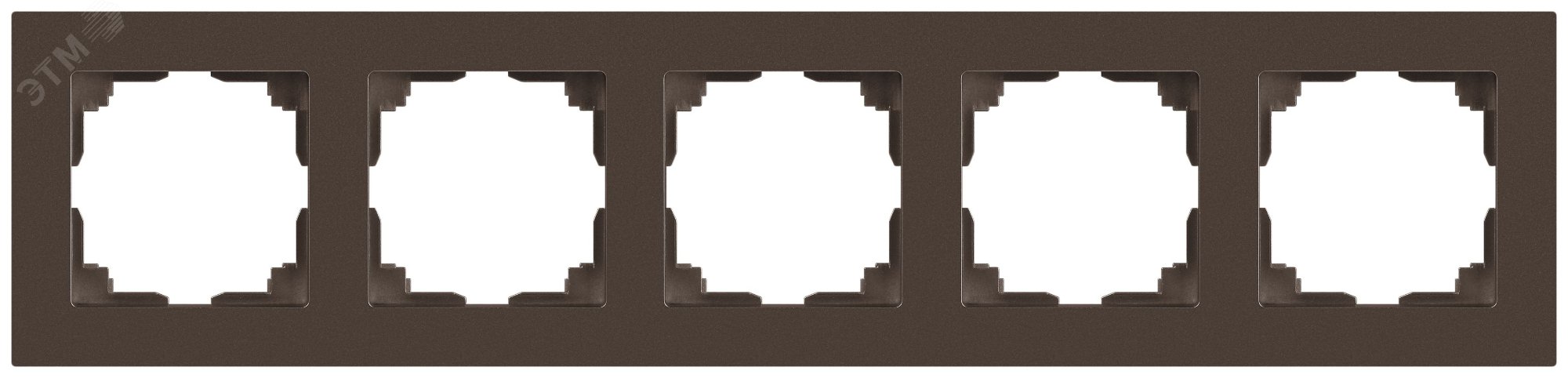 Изображение товара Рамка для розеток и выключателей Intro Accent 5 постов бронза