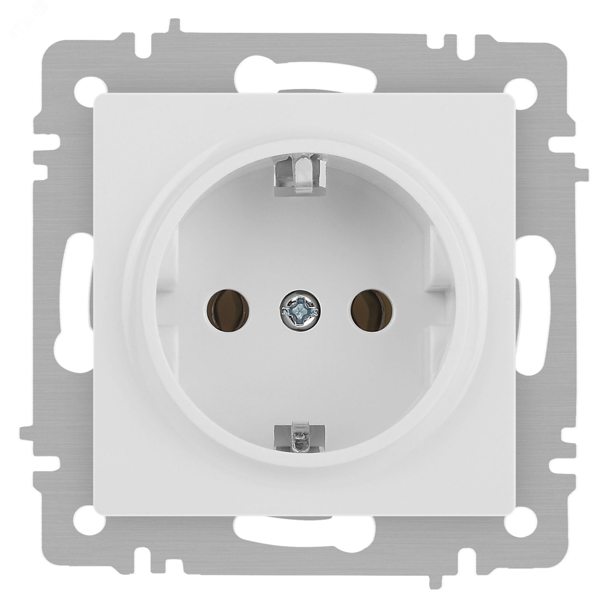 Изображение товара Розетка однофазная скрытая монтаж IP20 16А белый матовый Intro Accent