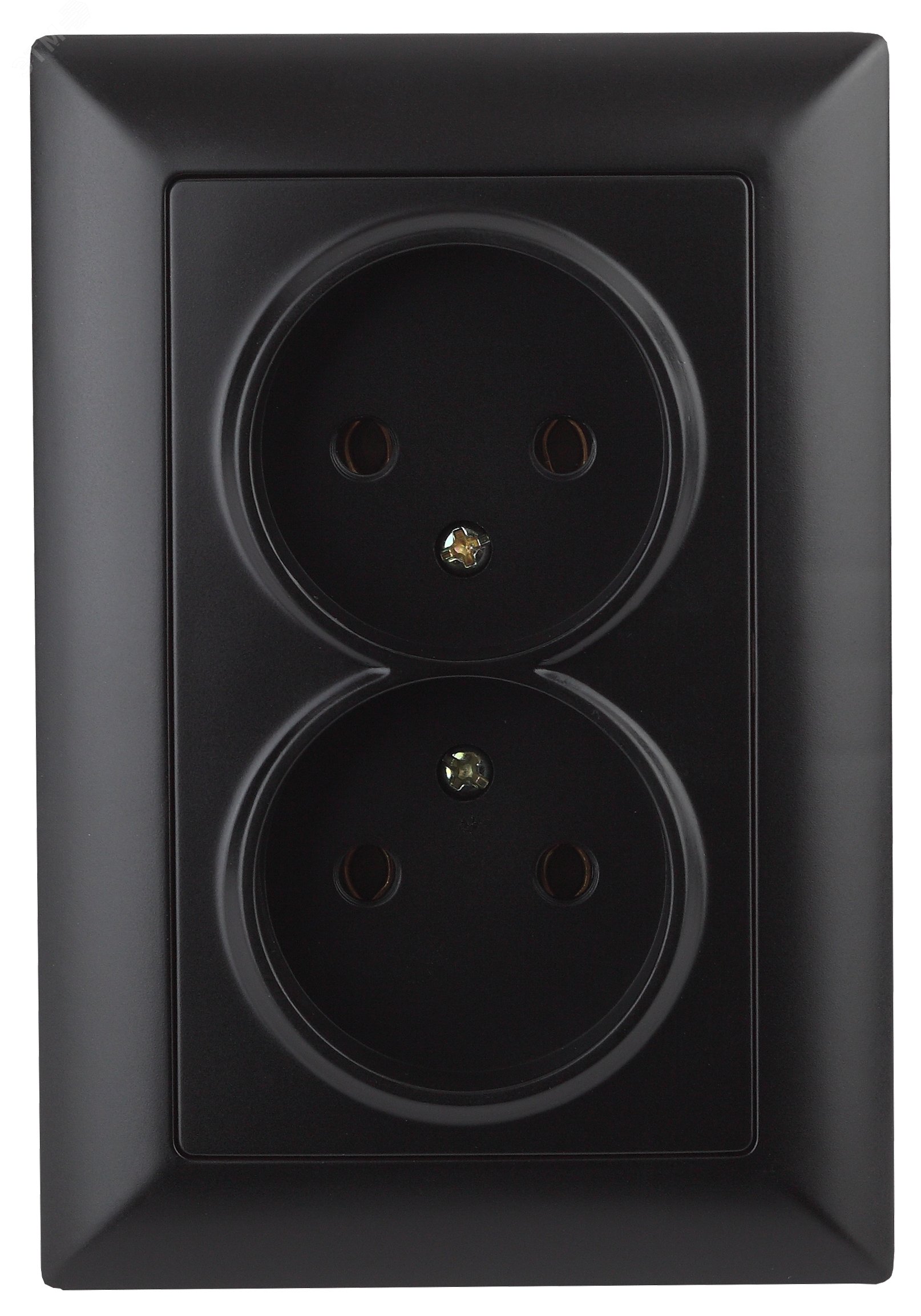 Изображение товара Розетка однофазная скрытого монтажа, в рамку без шторок антрацит 16А 250В IP20 4-204-05 Intro Solo (шт)