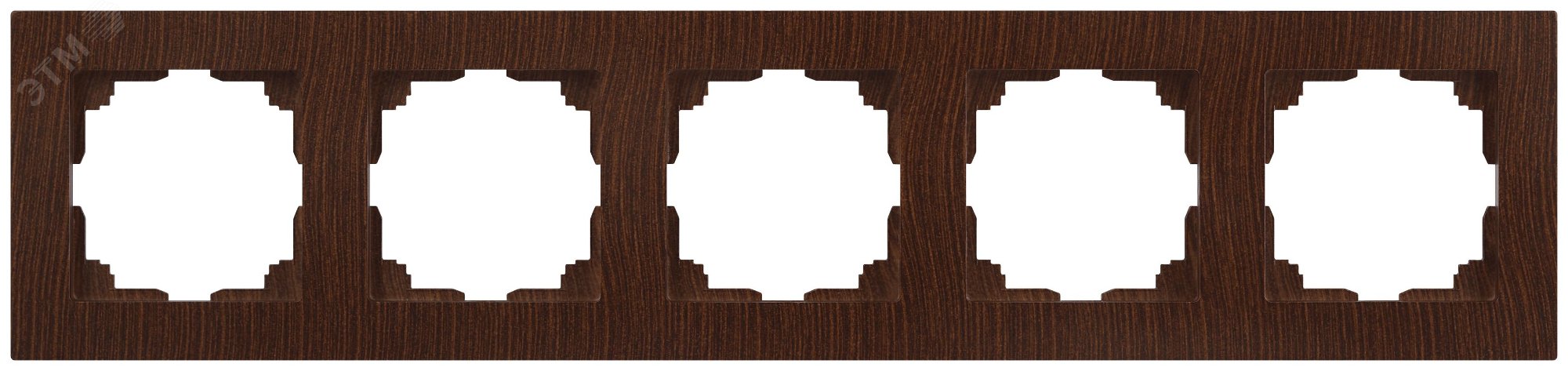 Изображение товара Рамка для розеток и выключателей 5 постов сериия Intro Accent венге