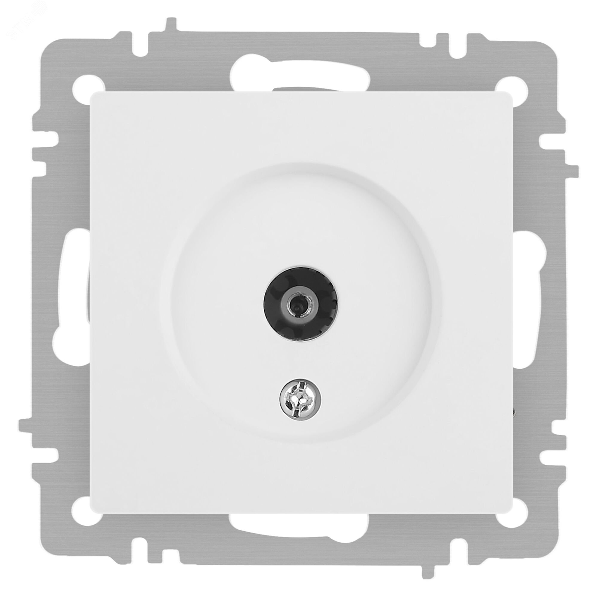 Изображение товара Розетка телевизионная Intro Accent 6-301-01М IP20 белый матовый 1 пост