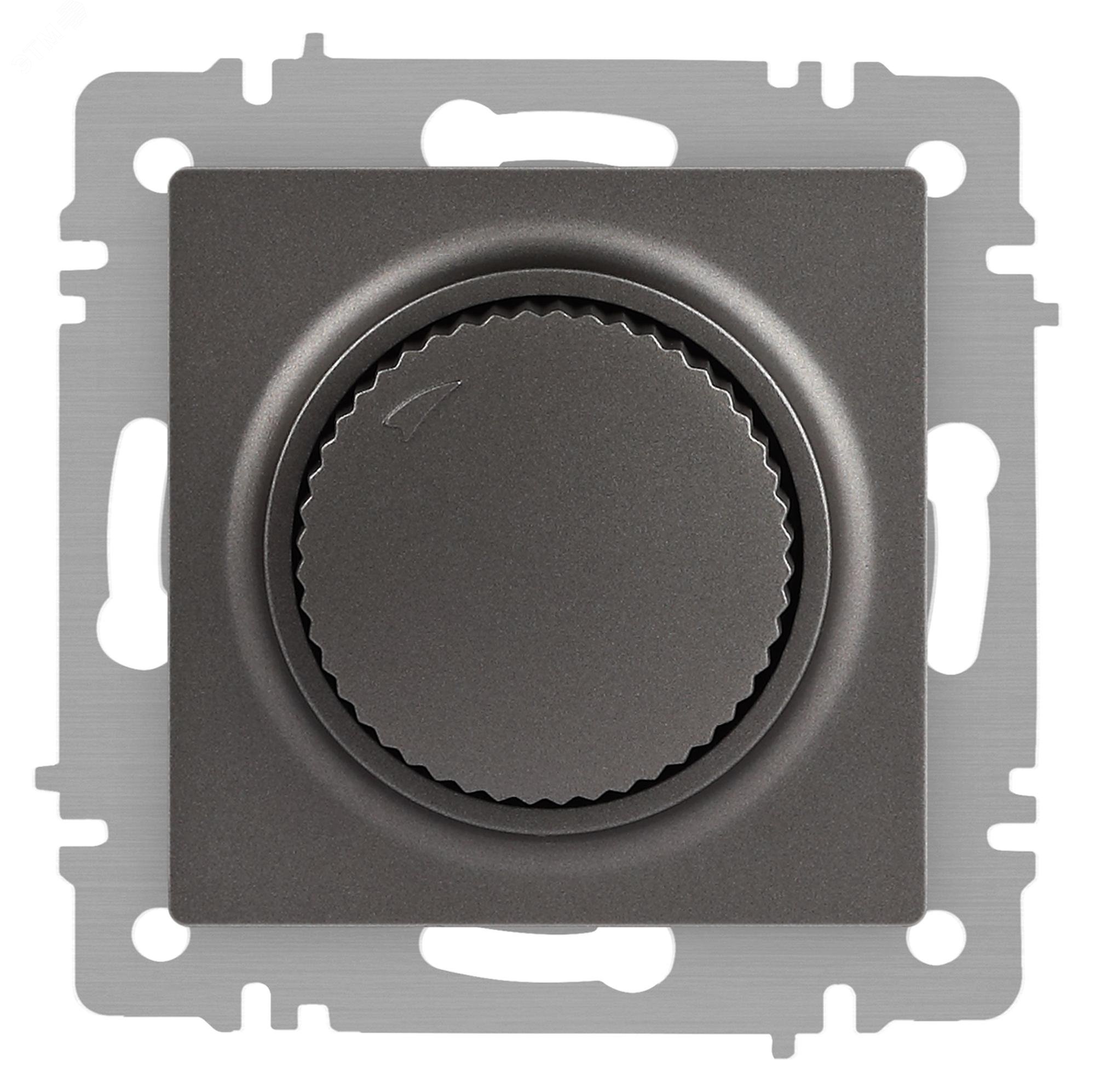 Изображение товара Светорегулятор Intro Accent 6-401-07 поворотный 600Вт 230В IP20 графит