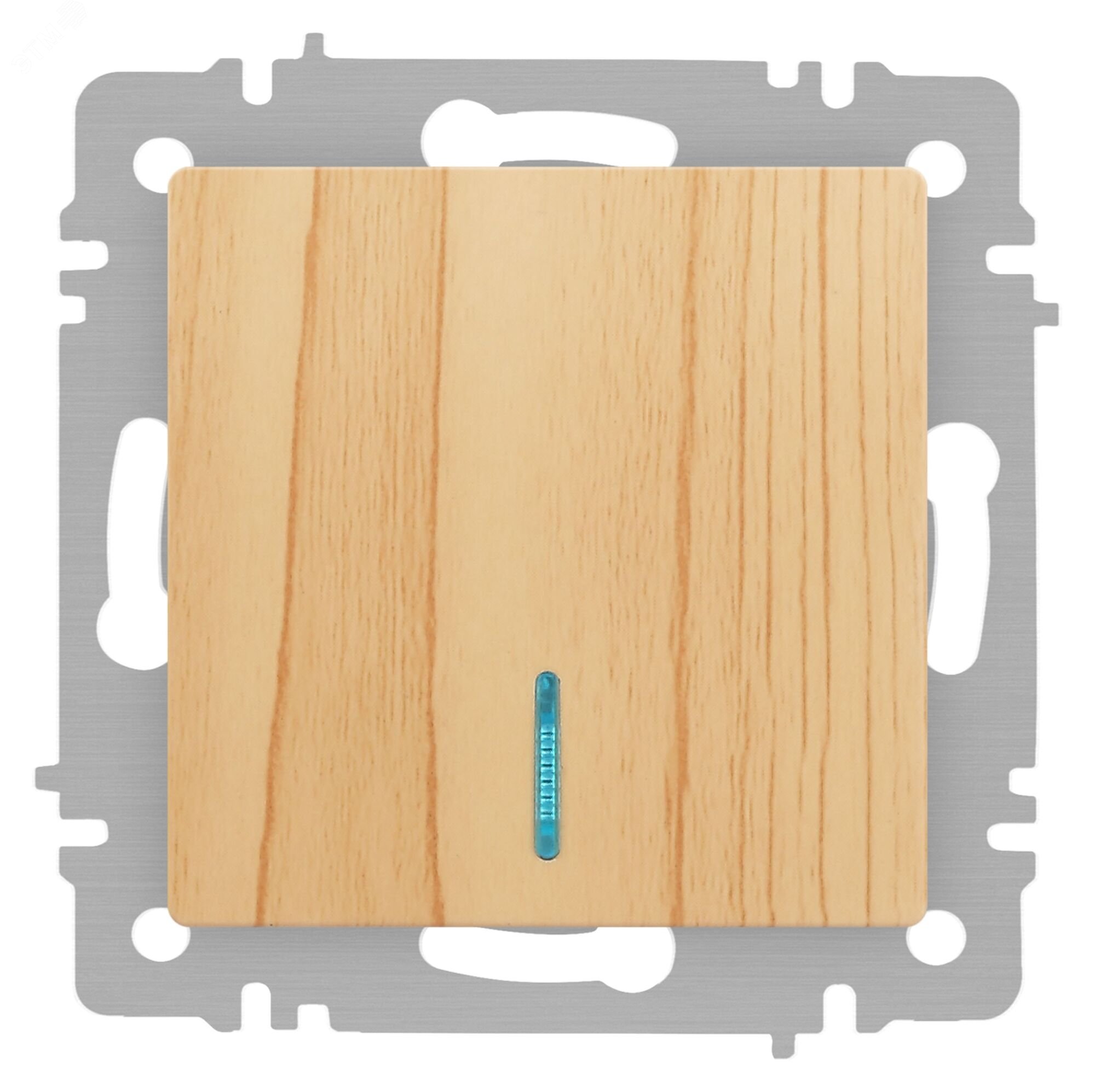 Изображение товара Выключатель одноклавишный с подсветкой Intro Accent 6-102-11 белый 10А 250В